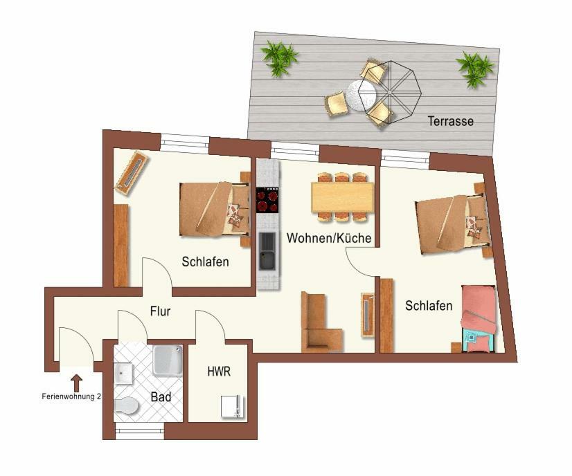 Apartment In Der Remise Am Cafe Jacob *